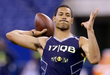 Logan Thomas looked great the 2014 NFL Combine, but he will have to overcome some of the film from this playing days.