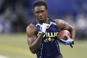 Sammy Watkins is the top rated wide receiver for the 2014 NFL Draft. He looked part during workouts at the 2014 NFL Combine.