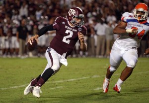 Texas A&M quarterback Johnny Manziel